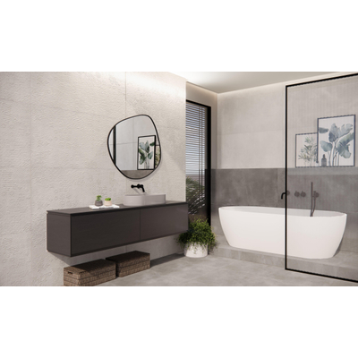 Terravito Gipuro Carrelage mural - 60x120cm - rectifié - mat crème