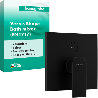 Hansgrohe Vernis Shape douchemengkraan voor iBox Universal 2 mat zwart