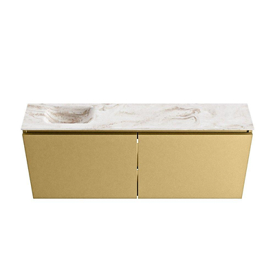 MONDIAZ TURE-DLUX 120cm toiletmeubel Oro. EDEN wastafel Frappe positie links. Zonder kraangat.