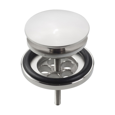 Clou Wash Me plug met afdekkap niet afsluitbaar rvs Chroom