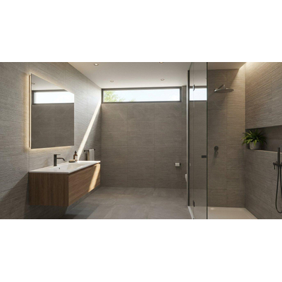 Cifre Ceramica Overland wandtegel - 30x60cm - Rechthoek - 10mm - gerectificeerd - Natuursteen look - Greige