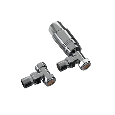 FugaFlow Eccelente Acces Kit de raccordement radiateur universel - angle droit - chrome