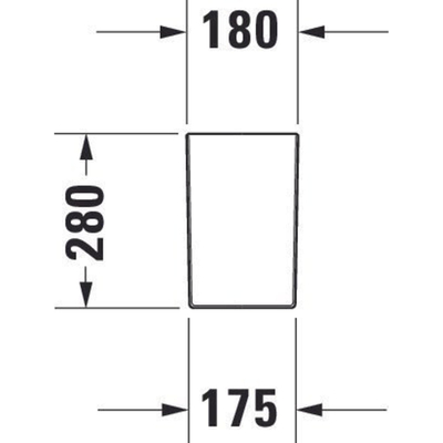 Duravit Happy D.2 Sifonkap - voor fontein - wit