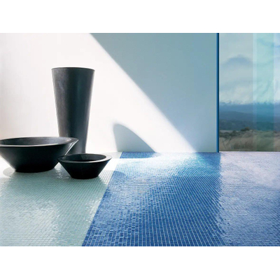 Sicis Waterglass Mozaiektegel - 29.6x29.6cm - 4.0mm - bleusky