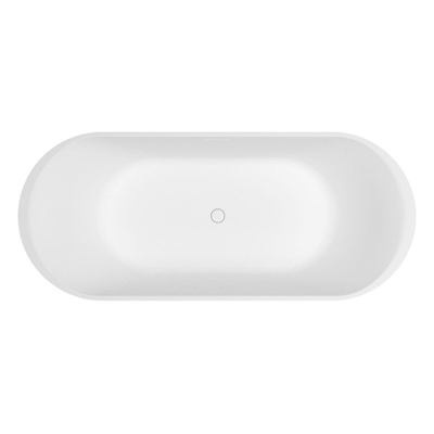 Baignoire îlot Riho Valor - 170x72x55cm - solid surface - blanc mat