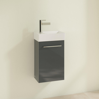 Villeroy & Boch Avento meuble sous-lavabo 1 porte 34x51.4x20.2cm gauche crystal grey