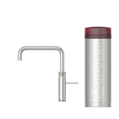Quooker Fusion Square kokendwaterkraan - draaibare uitloop - PRO3 reservoir - Warm / kokend water - RVS