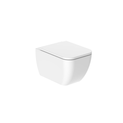 Nemo Spring Sun hangtoilet - 34.5x50x34cm - porselein - wit - met dunne - PACK