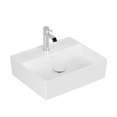 Villeroy & Boch Memento 2.0 Lavabo à poser - 49.8x42cm - sans trop-plein - CeramicPlus - blanc