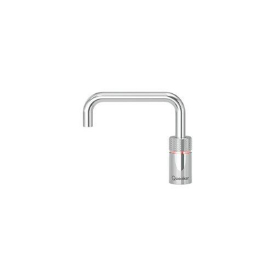 Quooker Nordic Square kokendwaterkraan - draaibare uitloop - Combi incl. Cube reservoir - Warm / kokend / bruisend / gefilterd water - Chroom