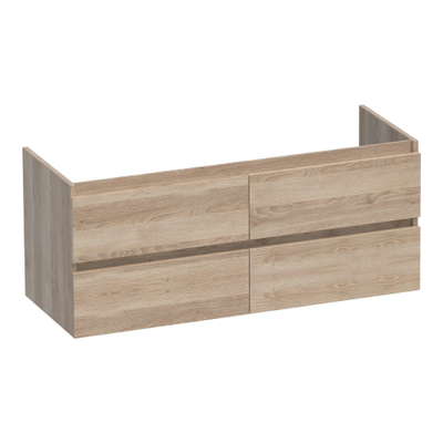 BRAUER Joy wastafelonderkast 120 4 softclose lades - greeploos - 2 sifon uitsparingen - Sunlit