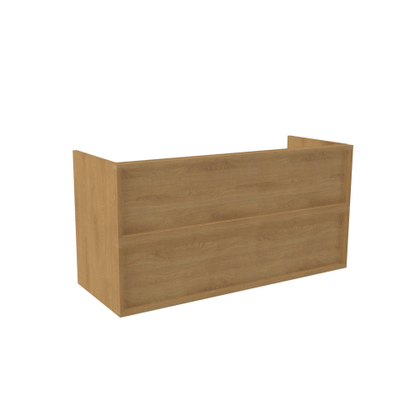 Saniclass Holz Frame Meuble bas de salle de bains - 120x45x60cm - 2 tiroirs - chêne naturel