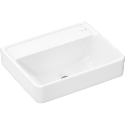 Hansgrohe Xanuia Q Wastafel/Fontein - 50x39cm - inbouw - zonder kraangaten - zonder overloop - smartclean - glans wit