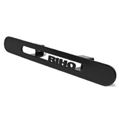 Riho cache de trop-plein noir acier inoxydable 138x18