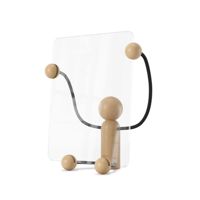 Cadre photo Umbra Woody 13x25x31cm debout verre noir/naturel DESTOCKAGE