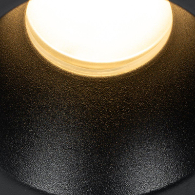 QAZQA Dept spot encastré - 7,8x7,8x6,5cm - dimmable - IP44 - noir mat