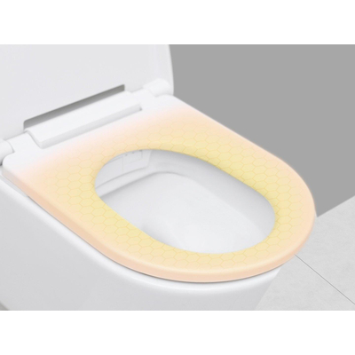 Clou Clever douche-WC met turbo flush 57cm met toiletzitting
