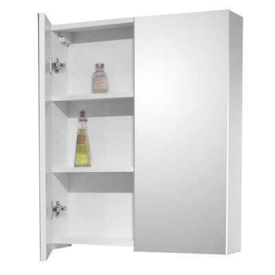 Go by Van Marcke Roxsie Armoire de toilette 800x155x730mm anthracite mat avec 2 portes miroir unilatéral