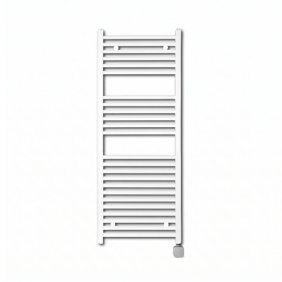 Sanicare Lumara Radiateur electrique - 120x50cm - 750W - thermostat argente - en bas à droite - wifi - aluminium - blanc mat