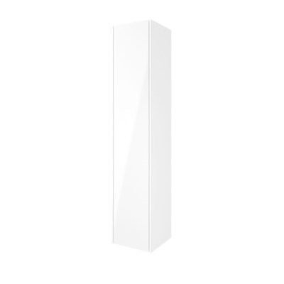 Proline Hoge kast P2O 1 deur push 2 open inclusief 4 glazen planchettes 35x35x169cm Glans wit- beschadigd - OUTLETSTORE