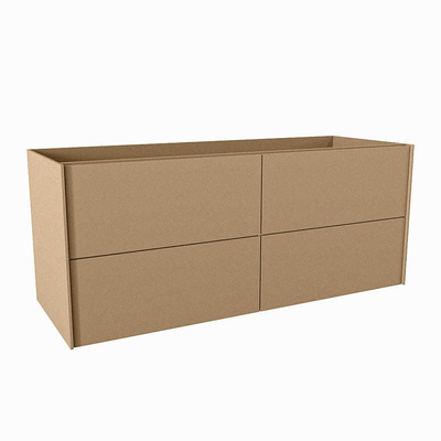 Mondiaz TENCE wastafelonderkast - 120x45x50cm - 4 lades - uitsparing rechts - push to open - softclose - Oro