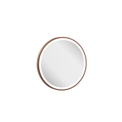 Crosswater Infinity miroir – Ø 50 cm – LED directe tout autour – Bronze brossé