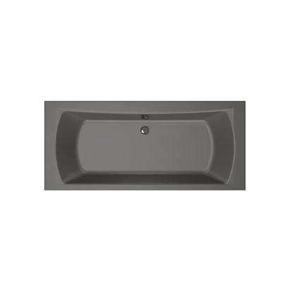 Xenz Robijn Baignoire duo - 180x80x48 - bonde Centrale - acrylique - anthracite