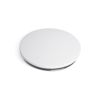 Ideavit Bonde clic-clac courbé solid surface chrome blanc