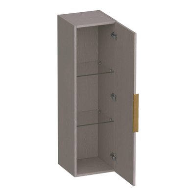 BRAUER Elevate armoire haute 120 sans poignée de surface avec 1 porte à ouverture gauche ou droite Timber Greige