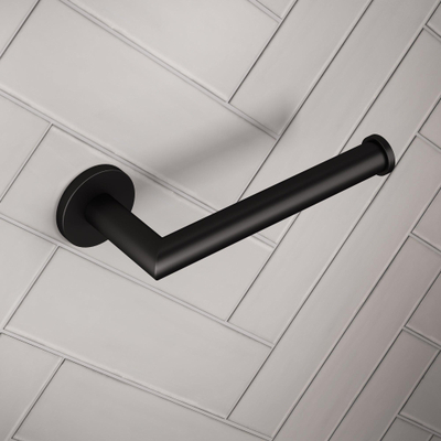 Brauer Black Edition Toiletrolhouder - 1 rol - mat zwart