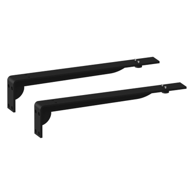 BRAUER Nova lavabo - 60x46x40cm - incl. consoles de fixation invisibles - 1 cuve - 1 trou de robinet - composite - aspect marbre - Nero Marquina