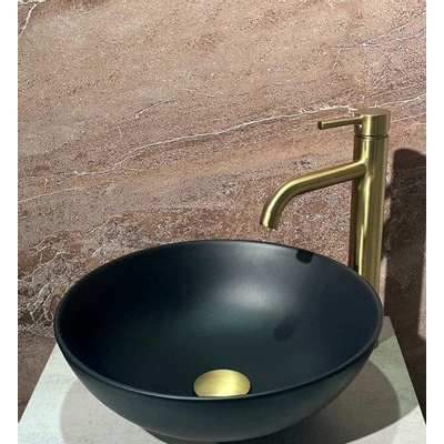 Fortifura Calvi Afvoerplug - klikwaste - Geborsteld Messing PVD (Goud)