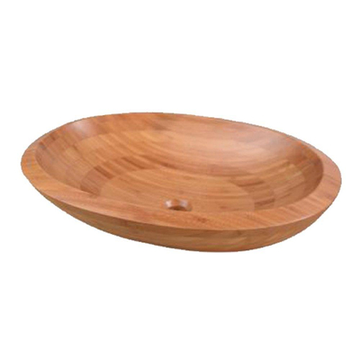 Saniclass Pesca Bamboo Vasque à poser - 60x40x14.6cm - ovale - Bois de bambou -