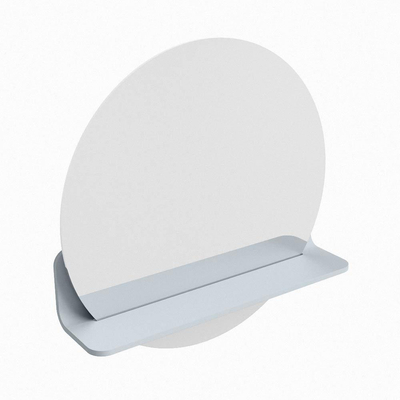 Mondiaz SPOT Miroir de salle de bain - rond 50cm - plan de miroir - couleur Argile
