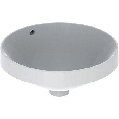 Geberit VARIFORM opbouwwastafel rond - 40cm - met overloop - wit