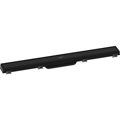 Hansgrohe RainDrain Match Douchegoot - 70cm - hoogte verstelbaar frame - mat zwart