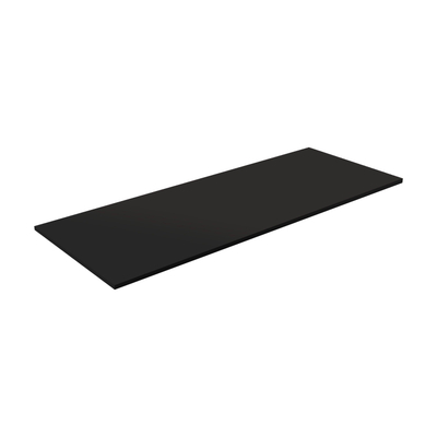 Saniclass Tops Topblad - 140x1.5x46cm - mat zwart
