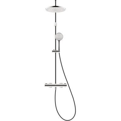 Duravit Shower systems Douchesysteem - met douchekraan - thermostatisch - met koppelingenHOH=15cm - met hoofddouch - glans chroom
