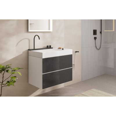 Hansgrohe Avalegra wastafel m/wastafelkraan 78cm brushed black chrome