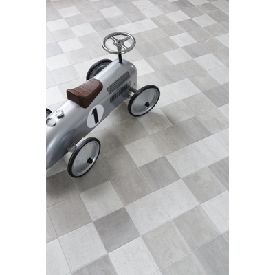 Ceralto Cavino Blend Carreau de sol - 14.6x14.6cm - 7.5mm - blanc gris clain