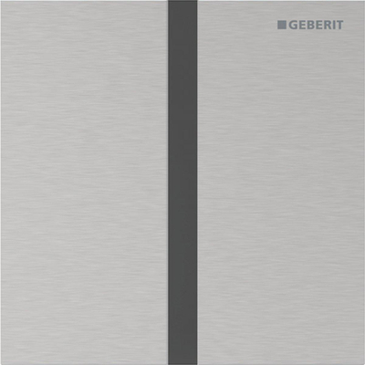 Geberit Type 40 urinioir bedieningsplaat - 230V - vierkant - rvs geborsteld/easy-to-clean - rvs geborsteld