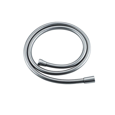 Fortifura Calvi Ensemble de douche barre curseur avec douchette stick, flexible en métal et robinet de douche Inox brossé PVD