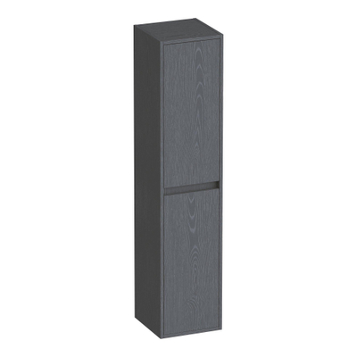 BRAUER Adore armoire de salle de bains - 160x35x35cm - avec 2 portes sans poignées ouverture à gauche ou à droite Timber Grey
