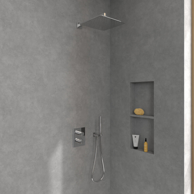 Villeroy & Boch Universal Showers douche principale - 30cm - carré - chrome