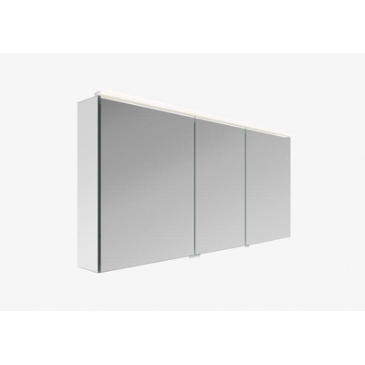 Plieger Lusso spiegelkast – 140.6x64x15.7 cm – 3 deuren, linksdraaiend – Spiegel
