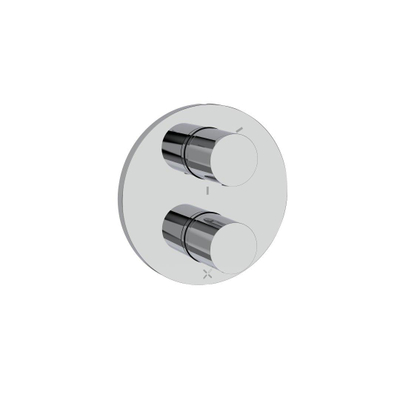 Crosswater Crossbox Lazo douchekraan - geschikt voor 3 functies - thermostatisch - hoogglans chroom