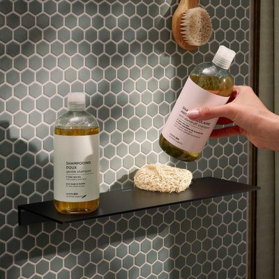 Hansgrohe AddStoris S planchet mat zwart