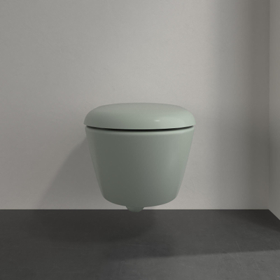 Villeroy & Boch Antao Cuvette profonde - sans bride de rinçage - à suspendre au mur - avec TwistFlush - Morning Green CeramicPlus