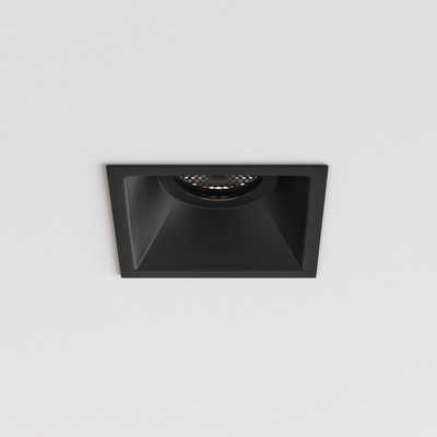 Astro Minima Slimline Square Spot encastré IP65 sans GU10 noir mat