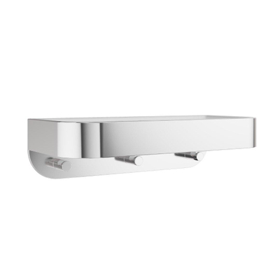 Crosswater ACCESSORY Etagère de douche - insert blanc - Chrome